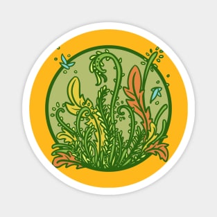 Botanical Garden Circle Magnet